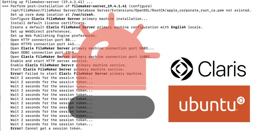 FileMaker Server Ubuntu Error